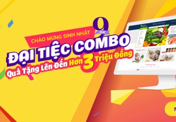 Bizweb tung khuyến mại combo đặc biệt mừng sinh nhật 9 tuổi